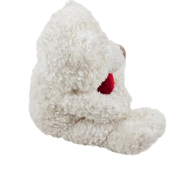 Hallmark Heartly Talking Teddy Polar Bear Plush Stuffed Animal White Sitting - Picture 5 of 8